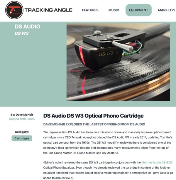 DS AUDIO DS-W3 WITH EQUALIZER