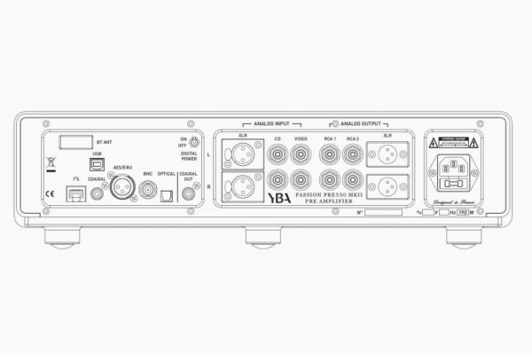 YBA PASSION PRE550 MKII PREAMPLIFIER DAC - Image 2