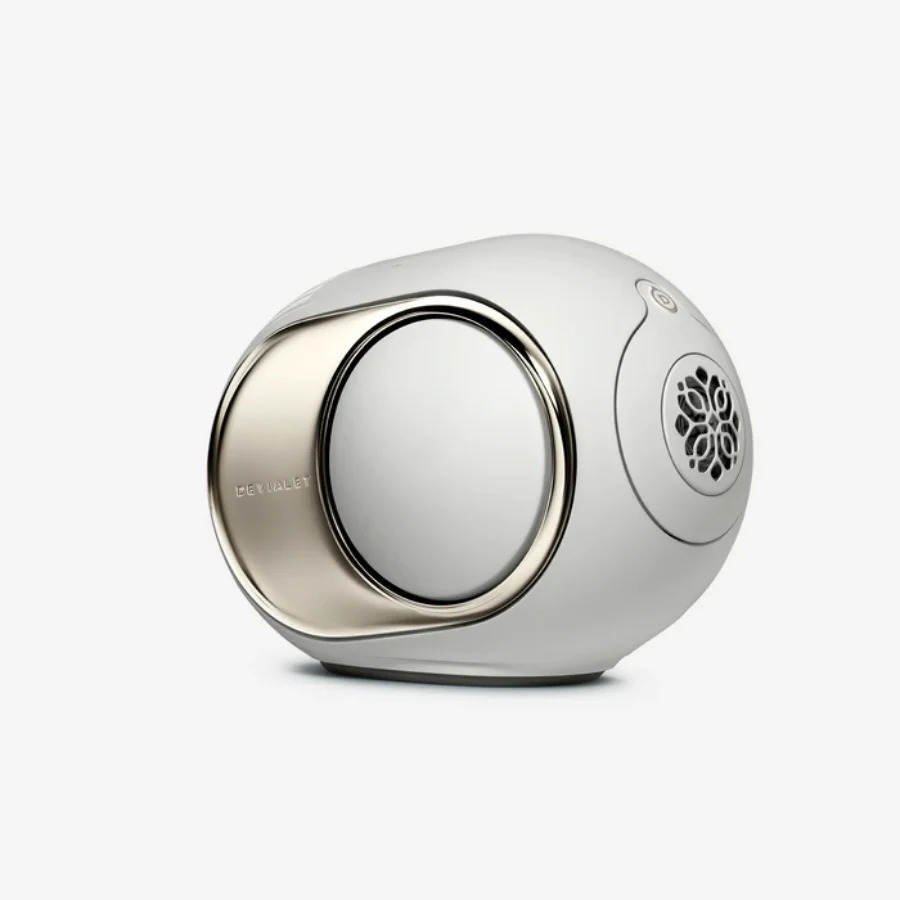 devialet phantom ultimate 98dB light pearl front angled invert