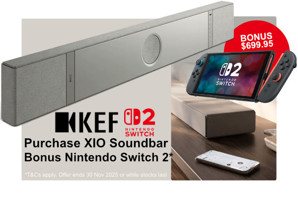 KEF XIO and Nintendo Switch 2