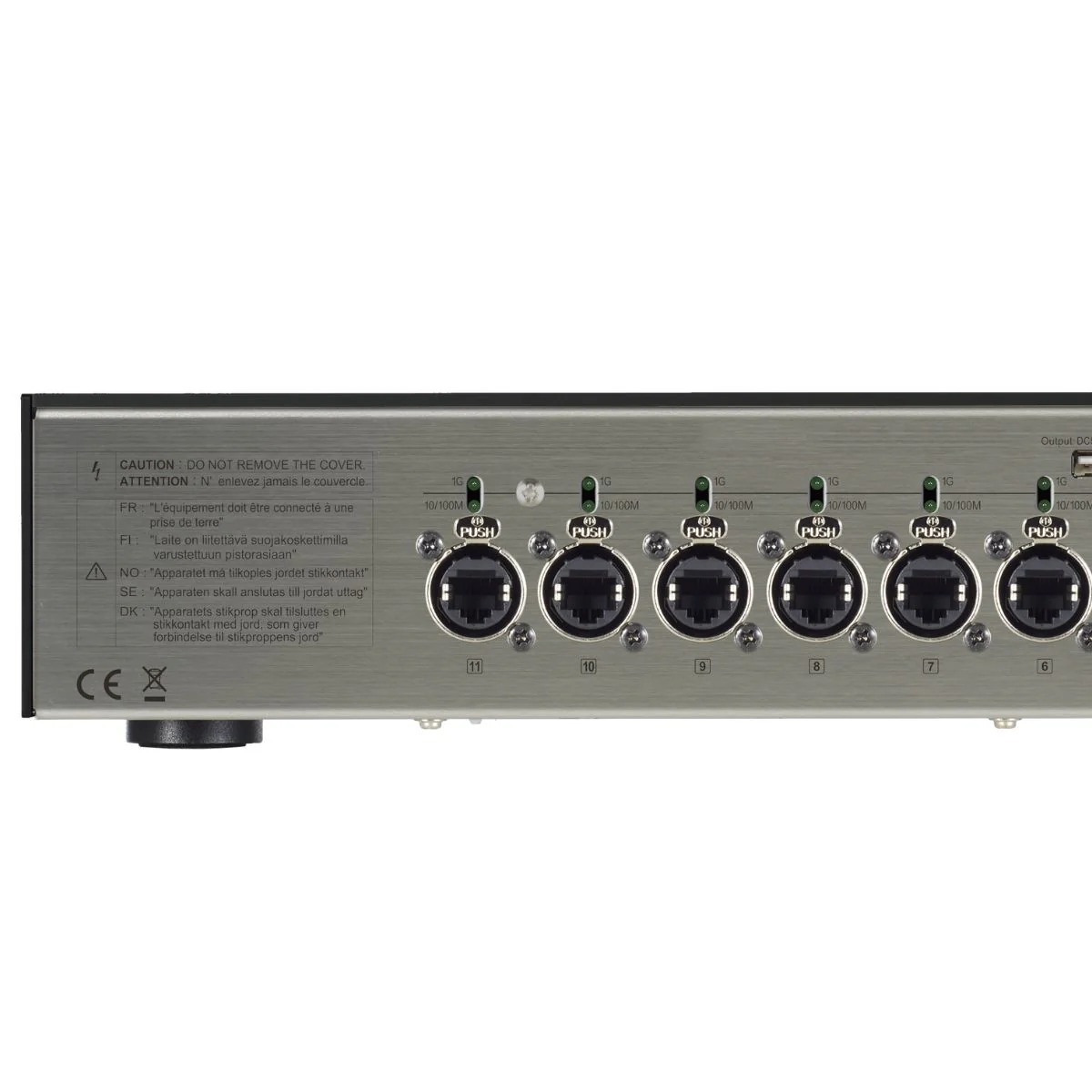 DELA S5 NETWORK SWITCH 5 dela formerly melco s5 network switch black rear zoom left