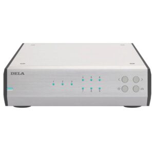 dela melco s50 network switch silver front
