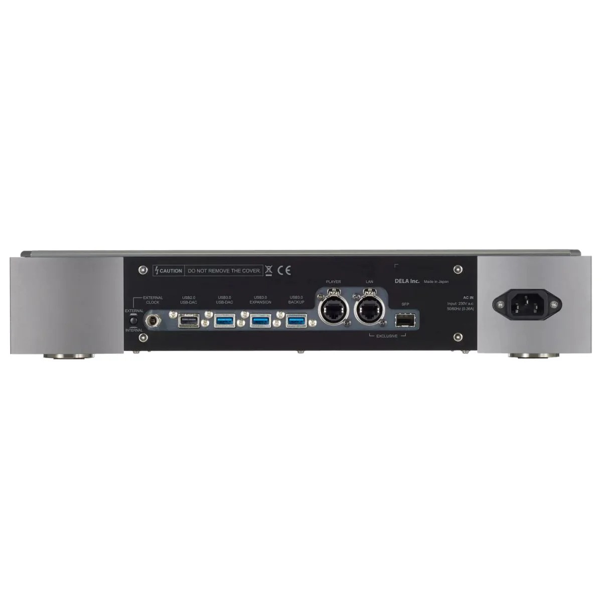 DELA N1 MUSIC LIBRARY 4 dela n1 music library server silver rear