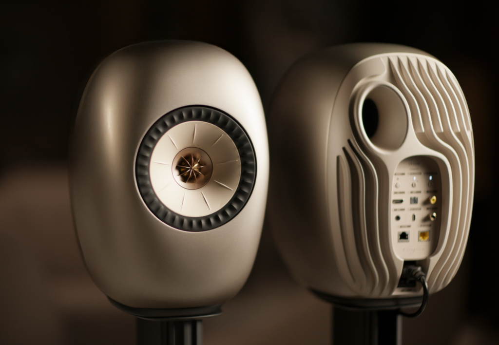 Luxury Listening, Redefined: KEF Launches LS LUXE 2 26 KEF LS LUXE Dusk Titanium front and back