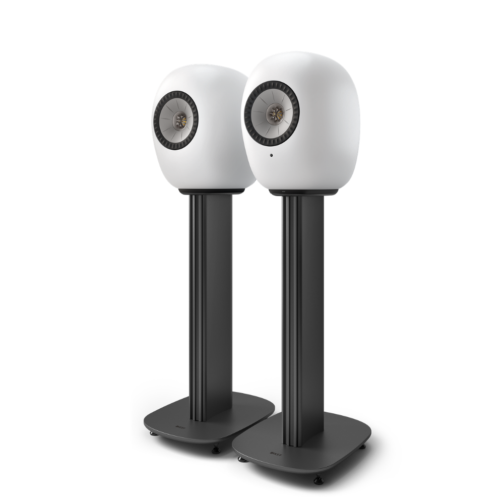 KEF S-LUXE FLOOR STANDS 3 KEF LS LUXE Stands Mineral White
