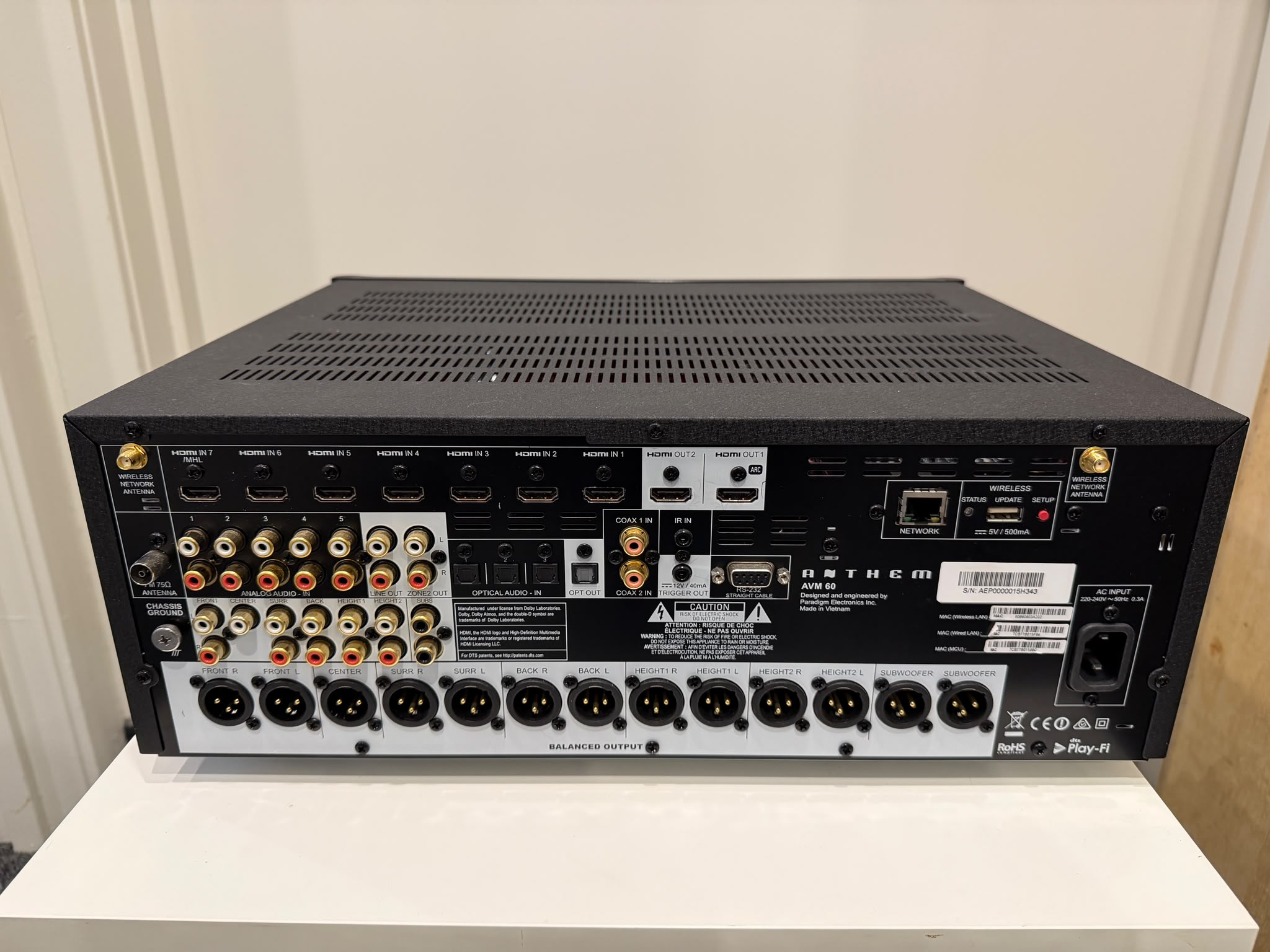 ANTHEM AVM60 11.2-CHANNEL AUDIO/VIDEO PROCESSOR - CONSIGNMENT 5 Anthem AVM60 3