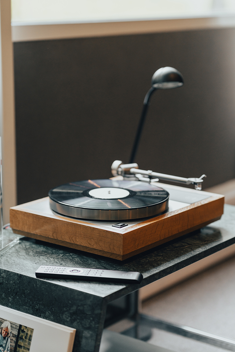 Linn LP12 turntable playing vinyl