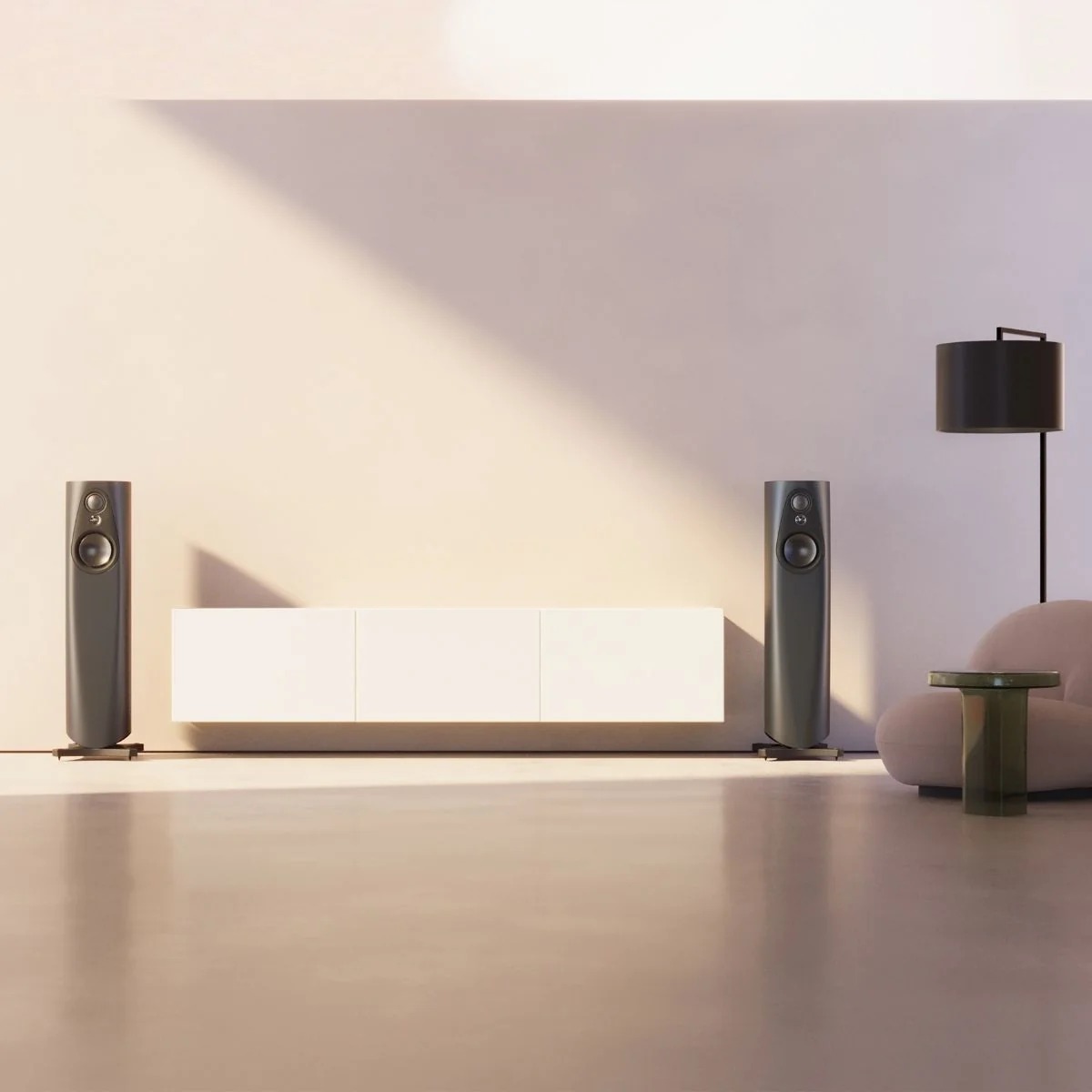 LINN 343 EXAKT FLOORSTANDING LOUDSPEAKERS WITH PISTONIK 2 Linn 343 Exakt Loudspeakers (1)