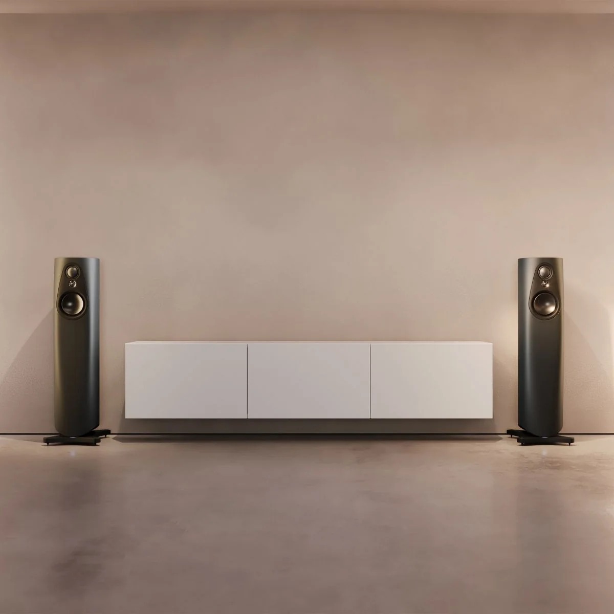 LINN 343 EXAKT FLOORSTANDING LOUDSPEAKERS WITH PISTONIK 3 Linn 343 Exakt Loudspeakers (2)